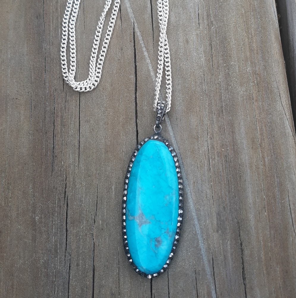 Long chain fashion necklace